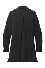 Load image into Gallery viewer, EUPHORIA Port Authority® Ladies Textured Crepe Long Tunic - BLACK
