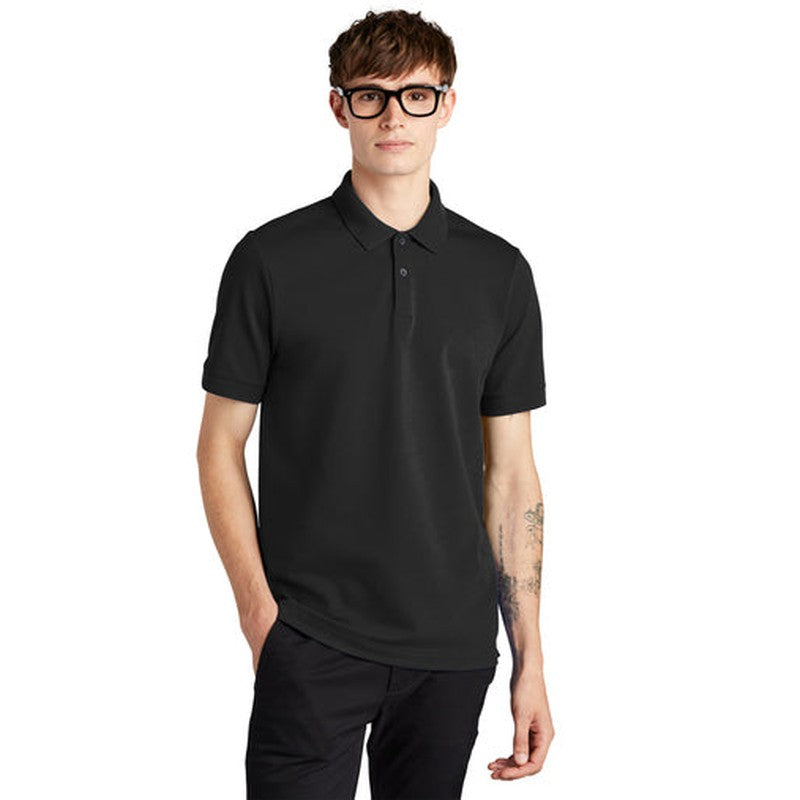 NEW LINCOLNTECH - Mercer+Mettle® Stretch Heavyweight Pique Polo - Deep Black