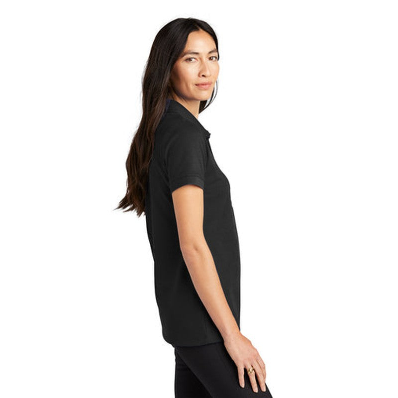 LINCOLN TECH - Mercer+Mettle® Women’s Stretch Heavyweight Pique Polo - Deep Black