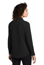 Load image into Gallery viewer, EUPHORIA Mercer+Mettle™ Women’s Long Sleeve Stretch Woven Shirt - Deep Black
