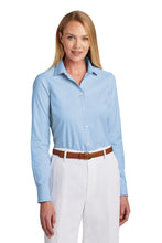 Load image into Gallery viewer, EUROPHIA Brooks Brothers® Women’s Wrinkle-Free Stretch Pinpoint Shirt - Newport Blue
