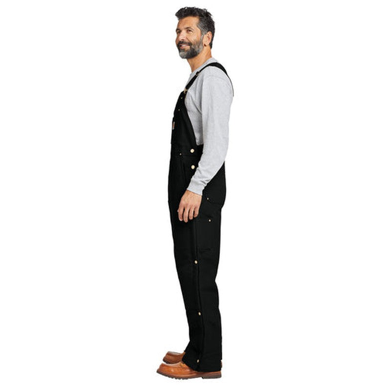 NEW LINCOLN TECH - Carhartt® Firm Duck Insulated Bib Overalls - Black