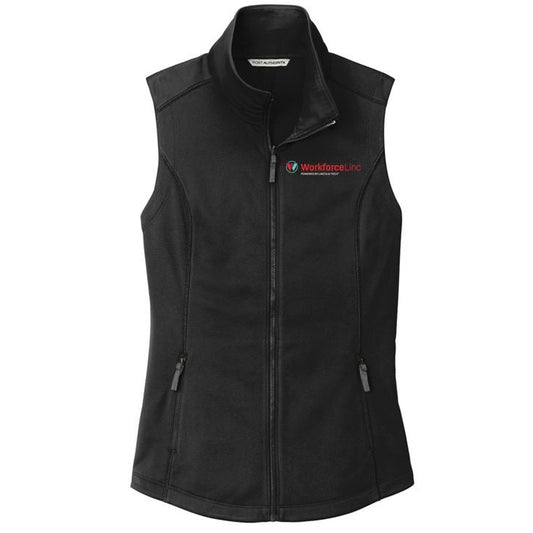 WORKFORCE Port Authority® Ladies Collective Smooth Fleece Vest - Deep Black