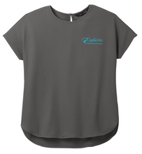 Load image into Gallery viewer, EUPHORIA Mercer+Mettle™ Women&#39;s Stretch Crepe Crew - Anchor Grey

