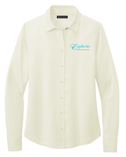 Load image into Gallery viewer, EUPHORIA Brooks Brothers® Women’s Full-Button Satin Blouse - Off White
