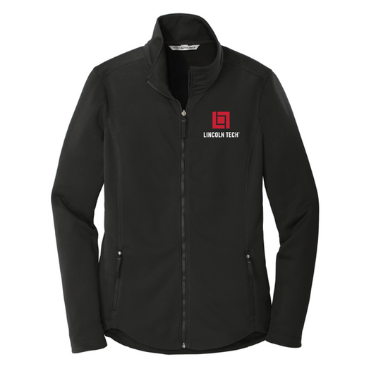 LINCOLN TECH Port Authority ® Ladies Collective Smooth Fleece Jacket - DEEP BLACK