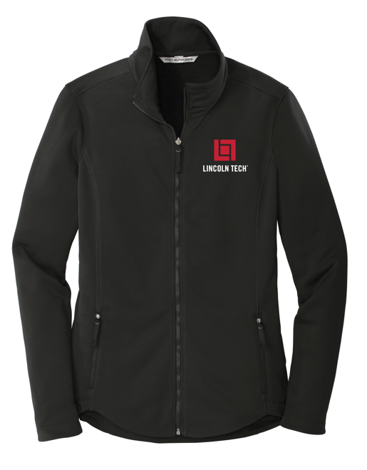 LINCOLN TECH Port Authority ® Ladies Collective Smooth Fleece Jacket - DEEP BLACK