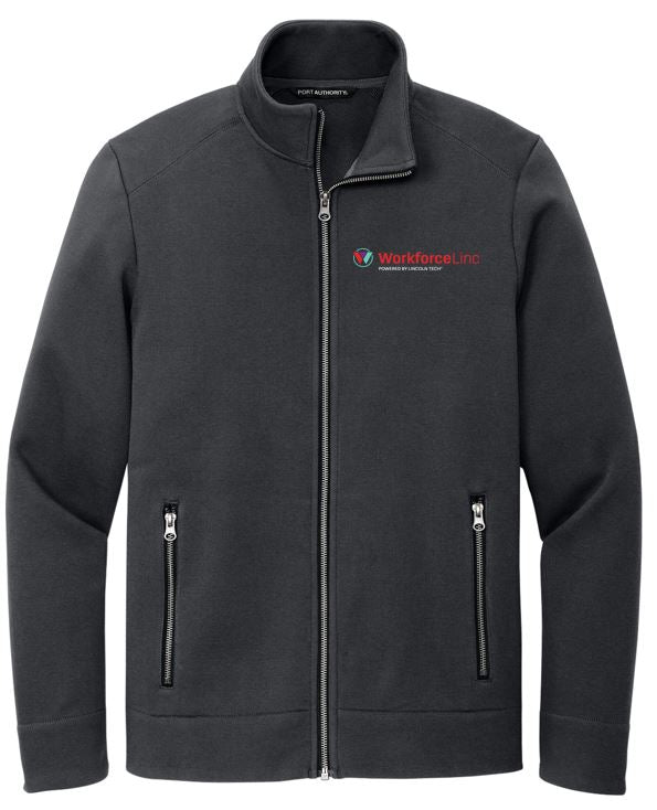 WORKFORCE Port Authority® Network Fleece Jacket - Charcoal