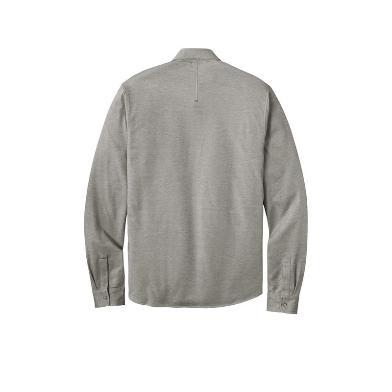 MEN'S OGIO ® Code Stretch Long Sleeve Button-Up - Tarmac Grey Heather