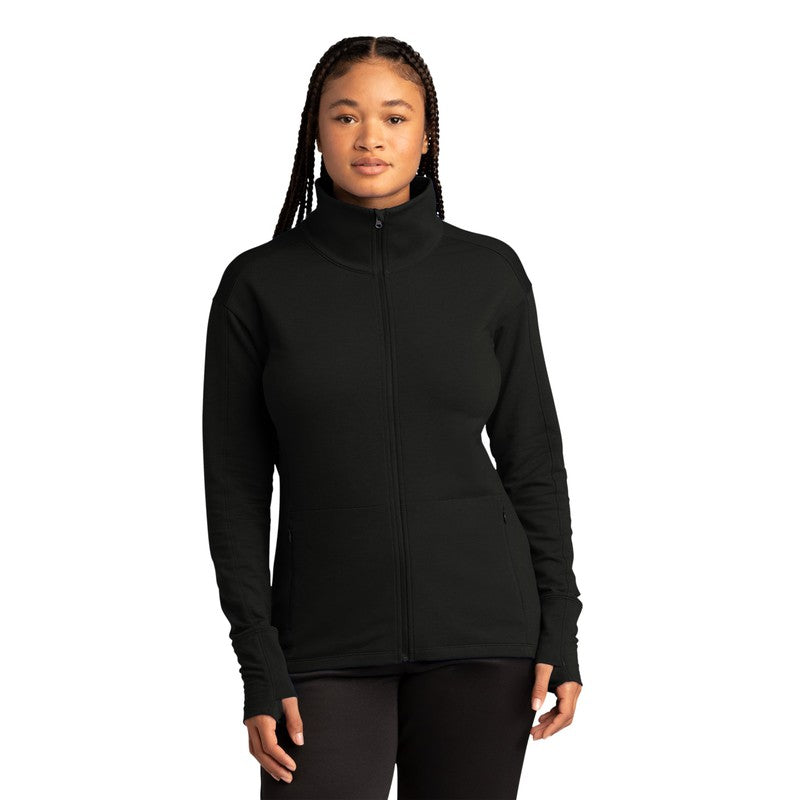 Sport-Tek ® Ladies Sport-Wick ® Flex Fleece Full-Zip - Black