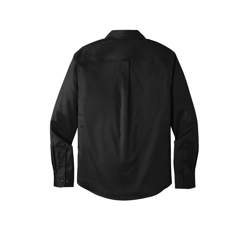 MEN'S Long Sleeve SuperPro React™ Twill Shirt - Deep Black