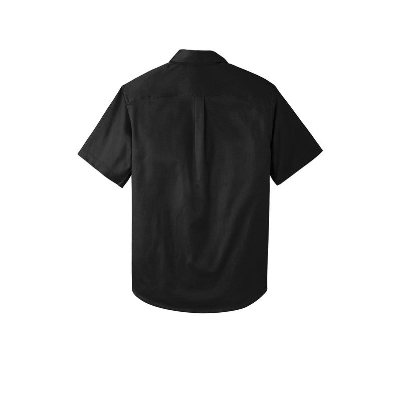 MEN'S Short Sleeve SuperPro React™ Twill Shirt - Deep Black