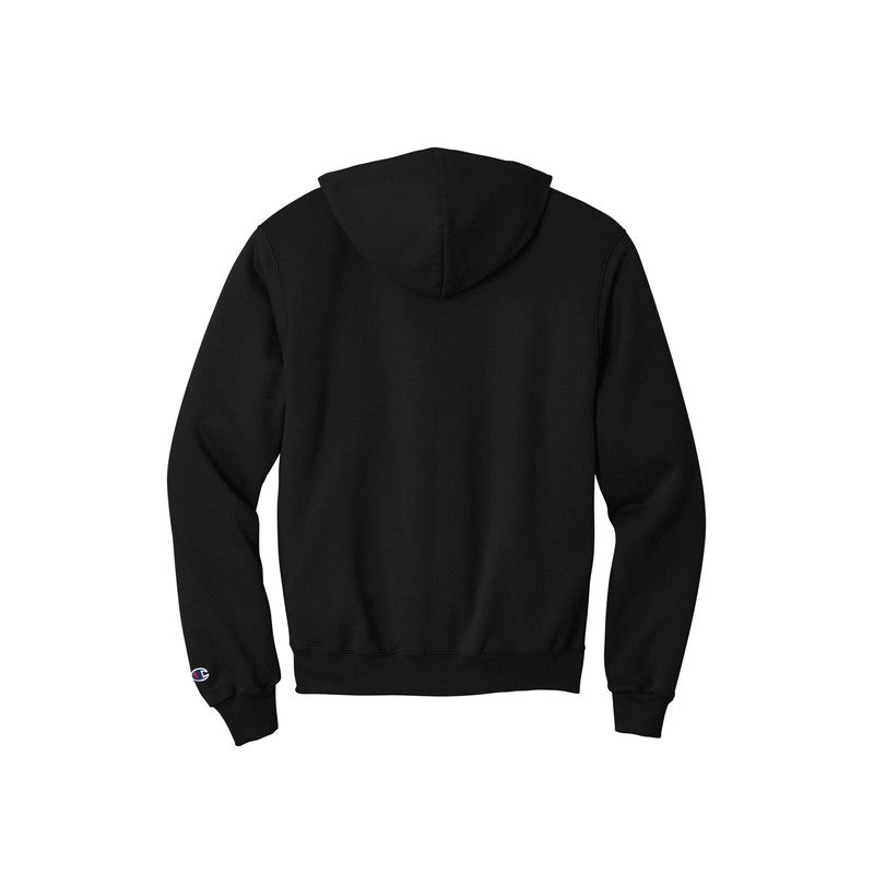 MEN'S Champion® Eco Fleece Pullover Hoodie - Black