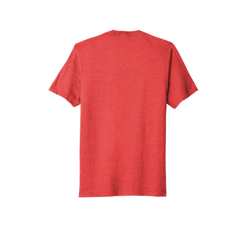 MEN'S Tri-Blend Horizontal Tee - Bright Red Heather