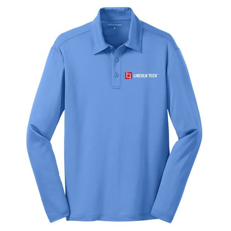 Performance Long Sleeve Polo - Caronlina Blue