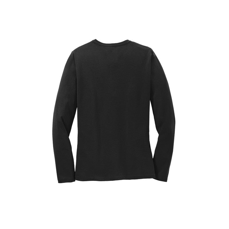 EUPHORIA Ladies Long Sleeve Core Cotton Tee - Black