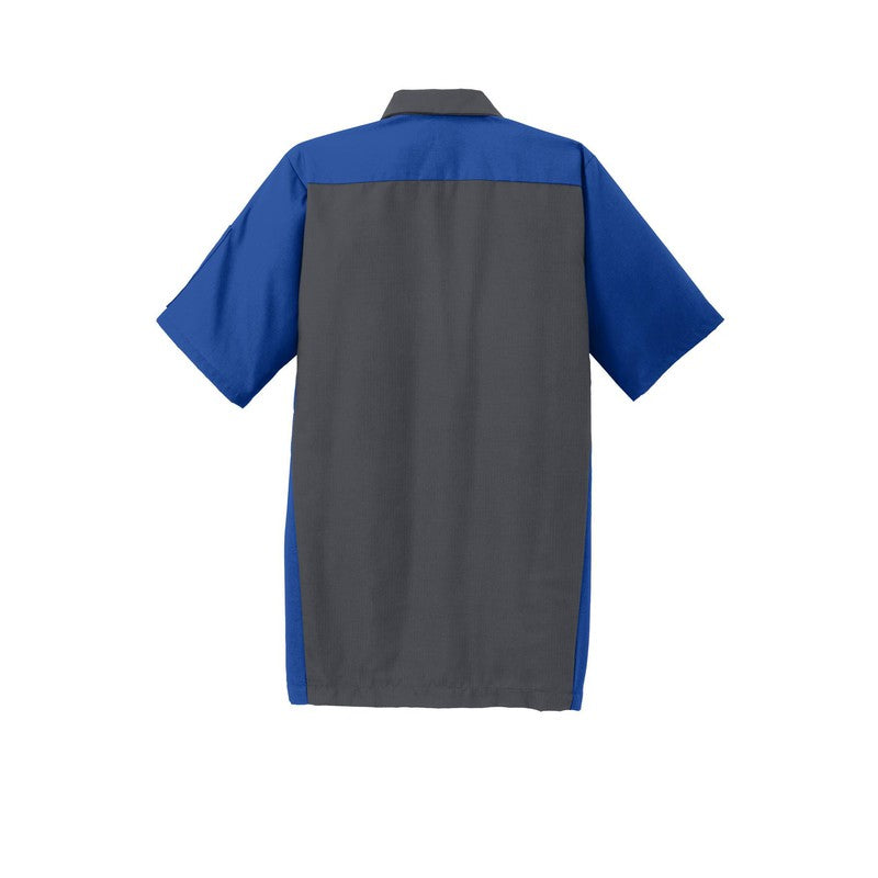 Short Sleeve Ripstop Crew Shirt - MCAP - Charcoal/Royal