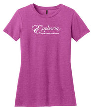 Load image into Gallery viewer, EUPHORIA District ® Women’s Perfect Blend ® Tee - Heathered Pink Raspberry
