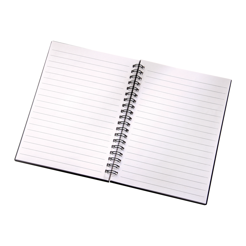 5" x 7" Duchess Spiral Notebook - Black