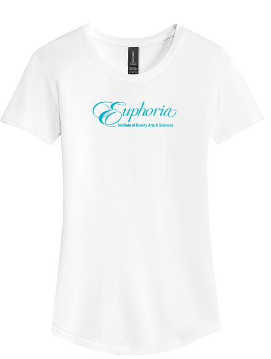 EUPHORIA Ladies Softstyle® Tri-Blend Short Sleeve Tee - White