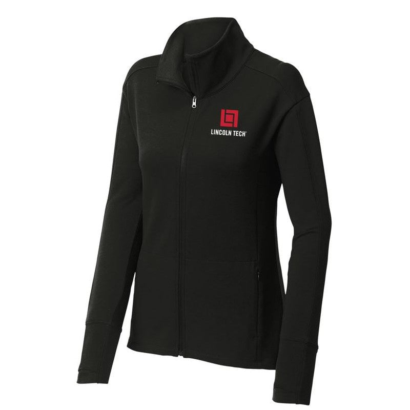 Sport-Tek ® Ladies Sport-Wick ® Flex Fleece Full-Zip - Black