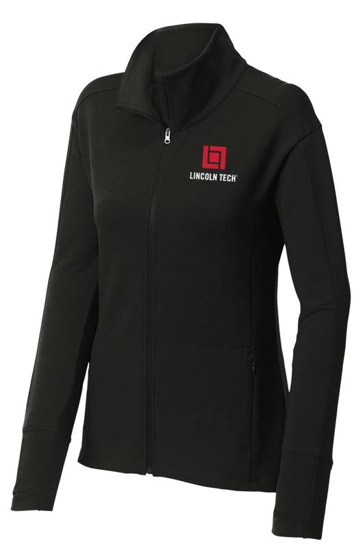 Sport-Tek ® Ladies Sport-Wick ® Flex Fleece Full-Zip - Black