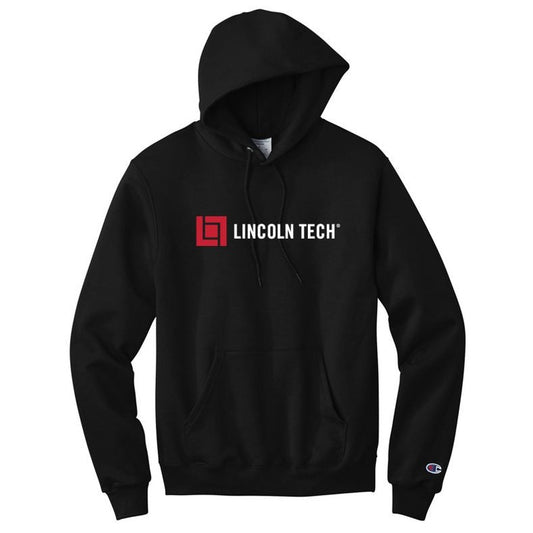 LINCOLN TECH MEN'S Champion® Eco Fleece Pullover Hoodie - Black