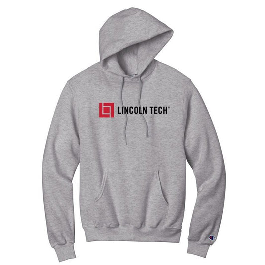 LINCOLN TECH MEN'S Champion® Eco Fleece Pullover Hoodie - Light Steel