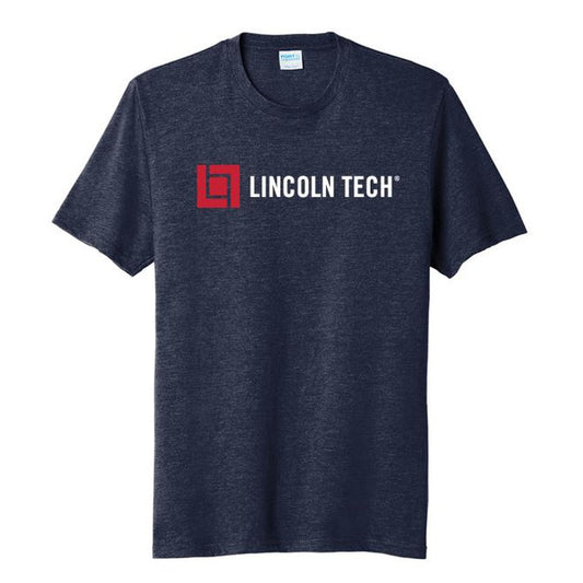 LINCOLN TECH MEN'S Tri-Blend Horizontal Tee - Navy