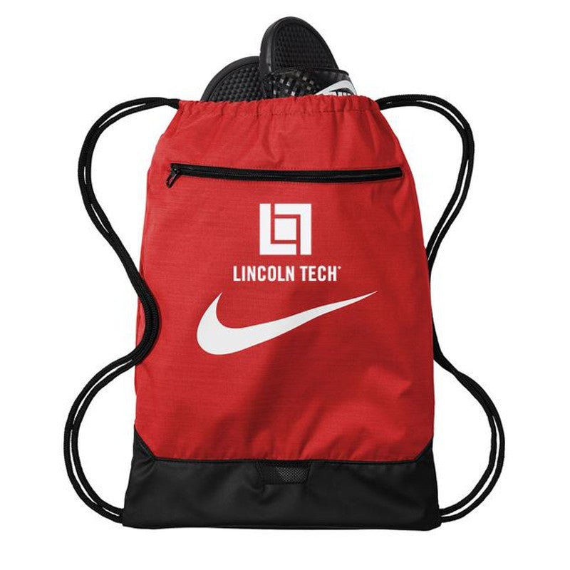 LINCOLN TECH Nike Brasilia Gym Sack - RED