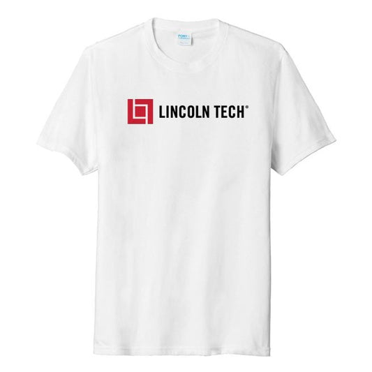 LINCOLN TECH MEN'S Tri-Blend Horizontal Tee - White