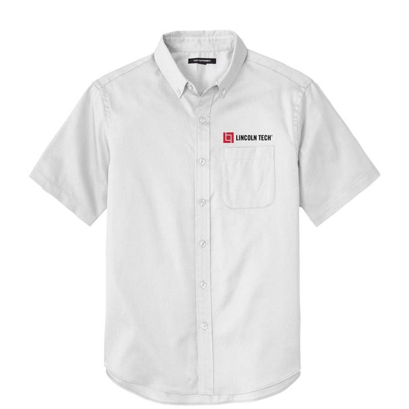 MEN'S Short Sleeve SuperPro React™ Twill Shirt - White