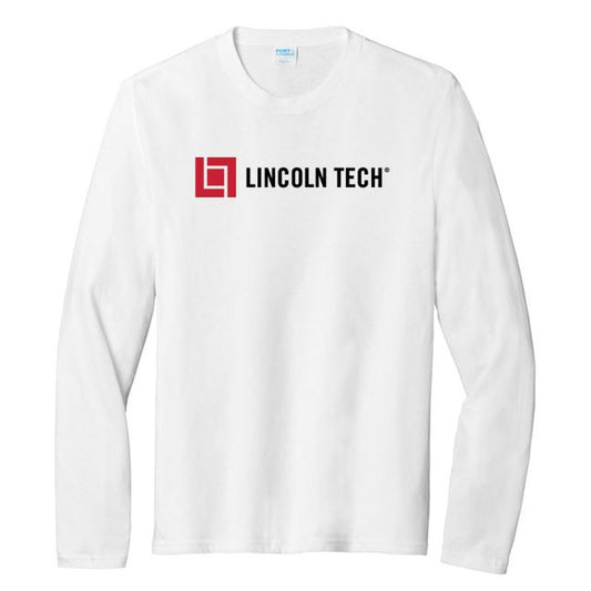 LINCOLN TECH MEN'S Tri-Blend Long Sleeve Tee - White